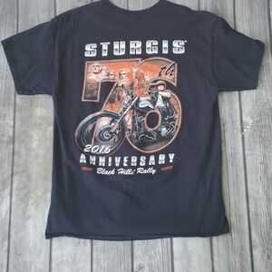 2016 Sturgis Black Hills Rally Tshirt Sz Lrg